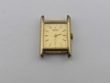 Seiko Ladies Tank Watch 1980 Gold Tone as Found Working 1400-5039