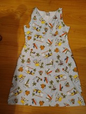 DISNEY XXL Dress Tropical Hawaiian Mickey Minnie Mouse Friends Hula Beach Surf 