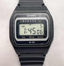 Vintage Casio F-11 Module 155 Day/ Date Digital Watch Great Condition