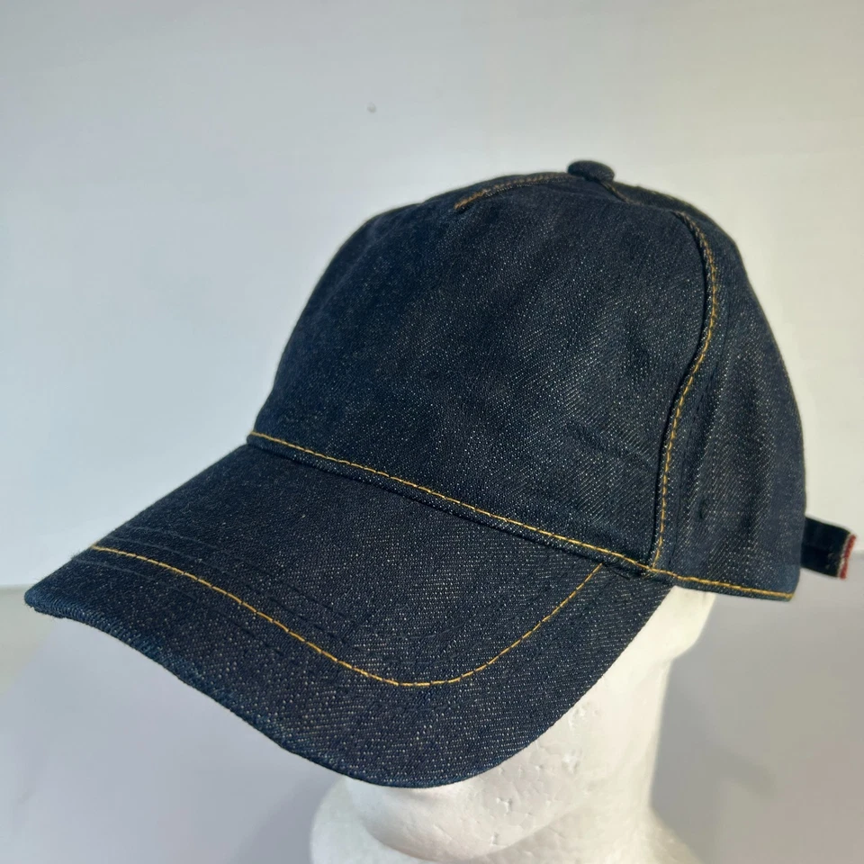 Gorra de mezclilla con ribete índigo crudo G-Star sombrero ropa de trabajo Davenport anuncio ajustable Foto 3 de 4