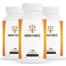 (3 Pack) Nerve Force Neuropathy Capsules, NerveForce for Memory & Clarity Pills