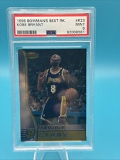 1996 BOWMAN'S BEST RC #R23 KOBE BRYANT ROOKIE RC PSA 9