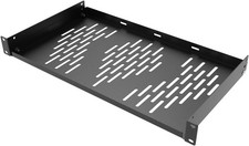 1U Universal Rack Shelf 10-inch Deep Vented Cantilever Tray for 19" Cabinet