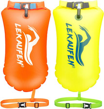 Swim Buoy for Open Water 2 Pack, 20L Swim Safety Float Waterproof Dry Bag for Sw