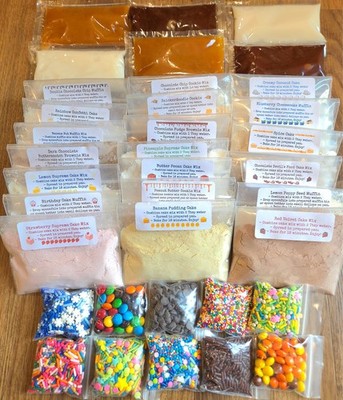 36 Ct Easy Bake Oven Mixes Pack - 10 Cakes, 10 Cookies, Brownies, Muffins, 6 Lar