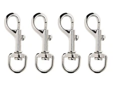 4Pcs Dog Leash Clasp Heavy Duty Snap Hooks Clips Pet Leashes Key Chain