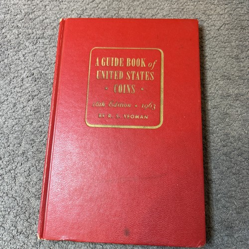 1963 GUIDE BOOK OF UNITED STATES COINS 16th  EDITION "REDBOOK" BY R.S.YEOMAN