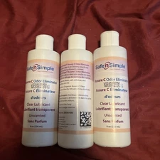 Safe N Simple Assure C SNS41408 Odor Eliminator Clear Lubricant 3 Bottles