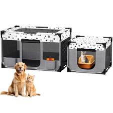 BUFOR Portable Cat Playpen, Pet Dog Playpen, Kitten Puppy Play Pen for Indoor...
