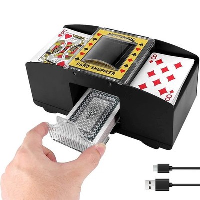 Kartenmischer Elektrisch Automatische Mischmaschine für Poker UNO 4 Decks Spiel