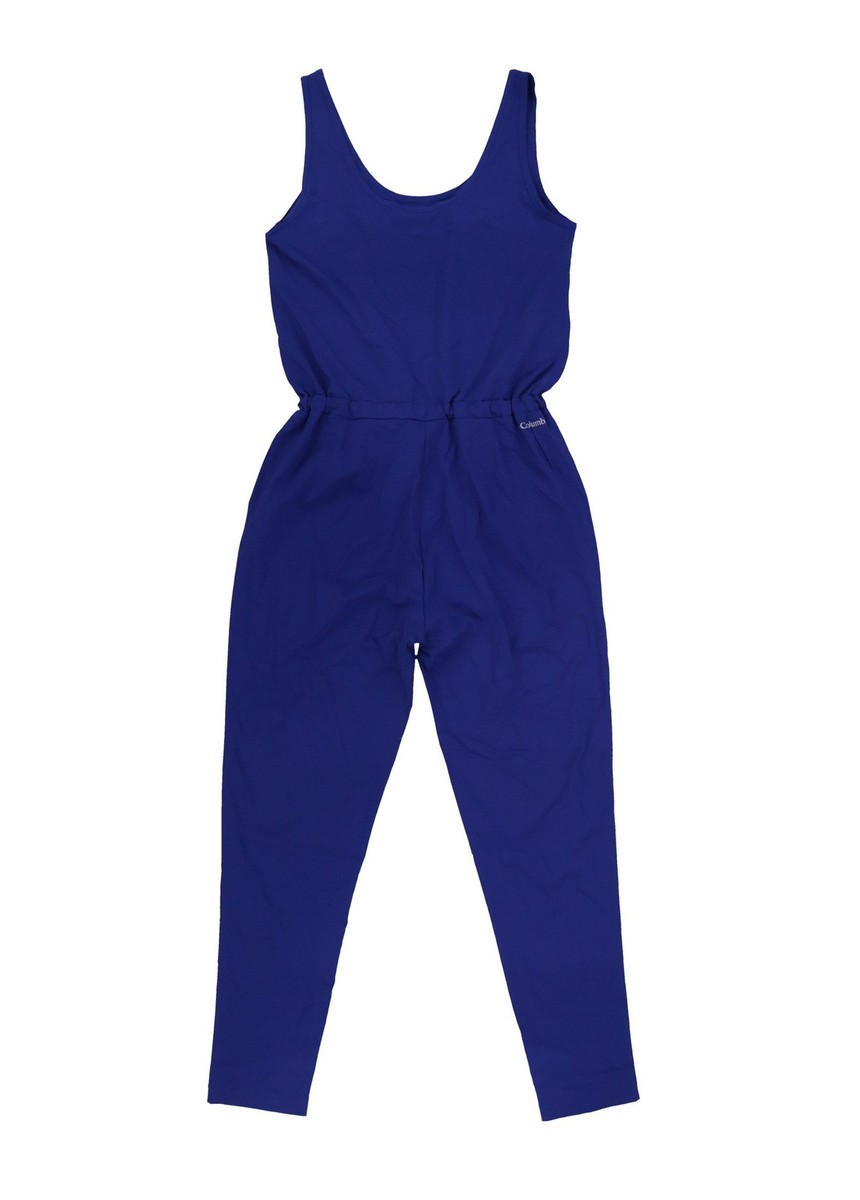 Columbia Womens Jumpsuit Tank Comfort Drawstring Stretch Dark