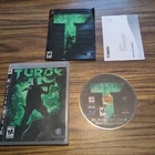 Turok (Sony PlayStation 3, 2008) Complete Clean Disc with manual + Reg Card