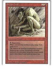 Magic The Gathering - Revised Edition Sedge Troll Rare 1994