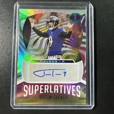 2021 Justin Tucker Auto /10 Baltimore Ravens Illusions Superlatives #SU28