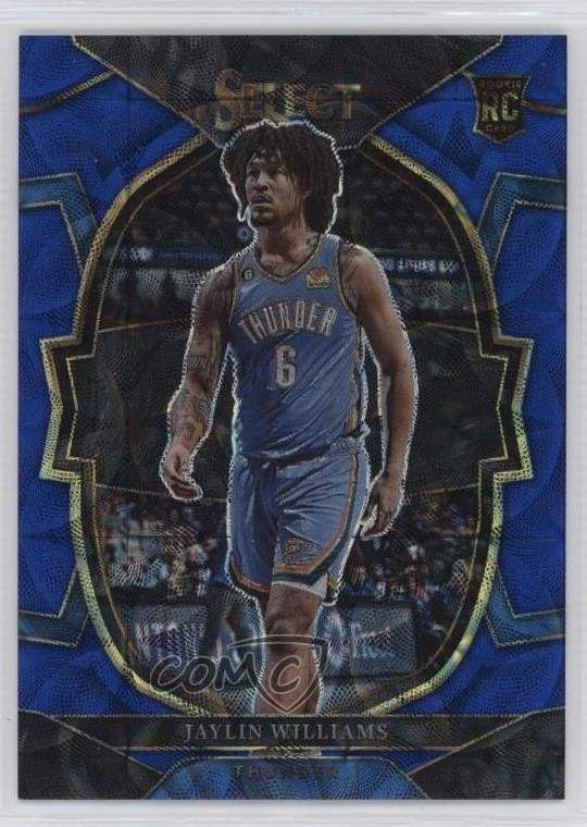 2022 Panini Select Concourse Blue Scope Prizm /249 Jaylin Williams Rookie RC 5u3