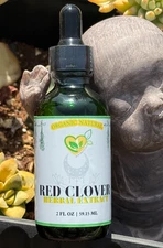 Red Clover Non-Alcohol Herbal Extract 2 oz | Natural Detox & Hormone Support