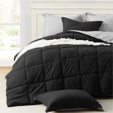 Homelike Moment California King Comforter Set Black, Cal King Comforter Set L...