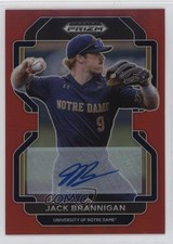 2022 Panini Prizm Draft Picks Red 9/50 Jack Brannigan #PDP83 Auto qw7
