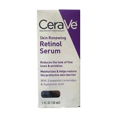 CeraVe Skin Renewing Retinol Serum for Lines & Wrinkles with Retinol Aid 1 fl oz