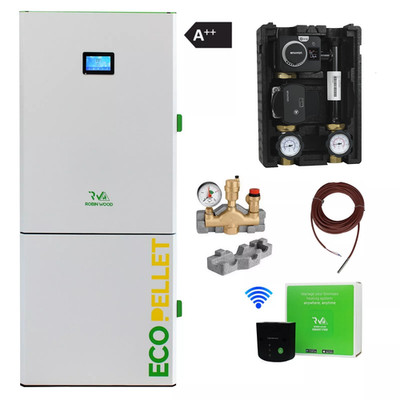 Automatic Robin Wood EcoPellet Pellet Boiler / Pellet Heating 12-49 kW Pellet
