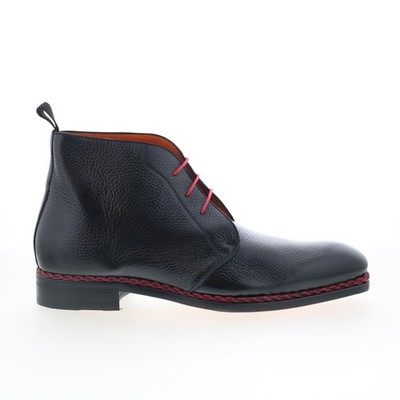 Mezlan Mez Chukka 20804 Mens Black Leather Lace Up Chukkas Boots 10