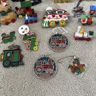 Christmas Ornaments Lot Of 31 Trains Of All Types. Great For Collectors. — photo 5