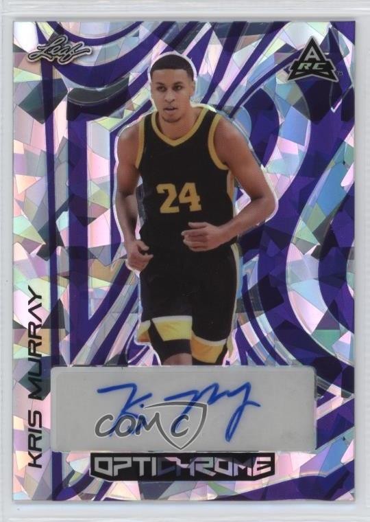 2022-23 Leaf Optichrome Purple Crystals 2/7 Kris Murray #BA-KM2 Auto 11ks