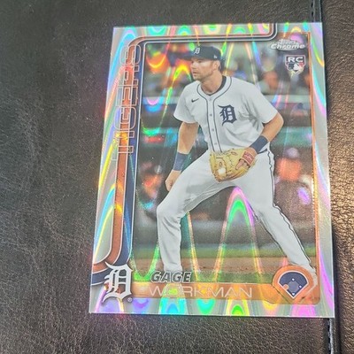 2025 Topps Chrome Rookie Gage Workman #USC21  RayWave Refractor  Go Tigers!!