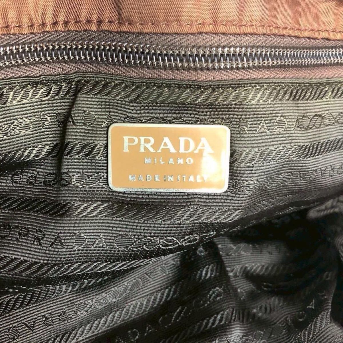 PRADA Backpack Nylon Brown Brand Brand Bag  Standard Casual Daily Travel Large C thumbnail 6