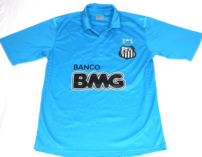 Santos Soccer Futbol Jersey Unbranded Sz L Blue 3rd Kit Blue Campeonato Paulista
