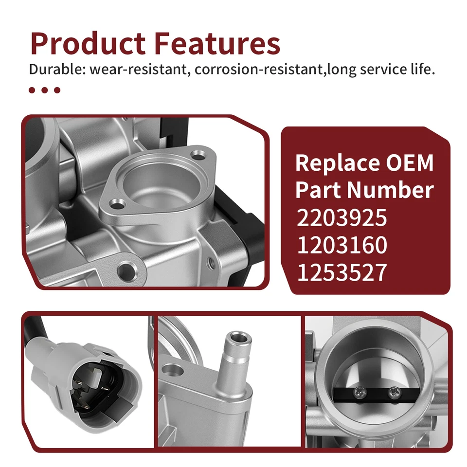 Conjunto de carrocería del acelerador con bota para Polaris Ranger 700 Crew XP HD 700 2203925 1203160 Foto 3 de 4