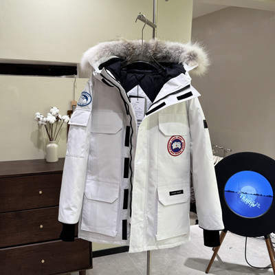 Canada Goose Expedition Parka Women's, 08 Version, White Down Coat