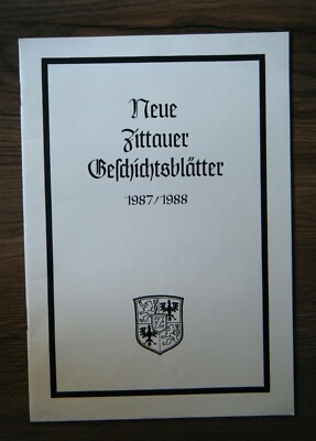 Neue Zittauer Geschichtsblätter 1987/1988 Grüner Ring E. Kindermann Kaltenstein