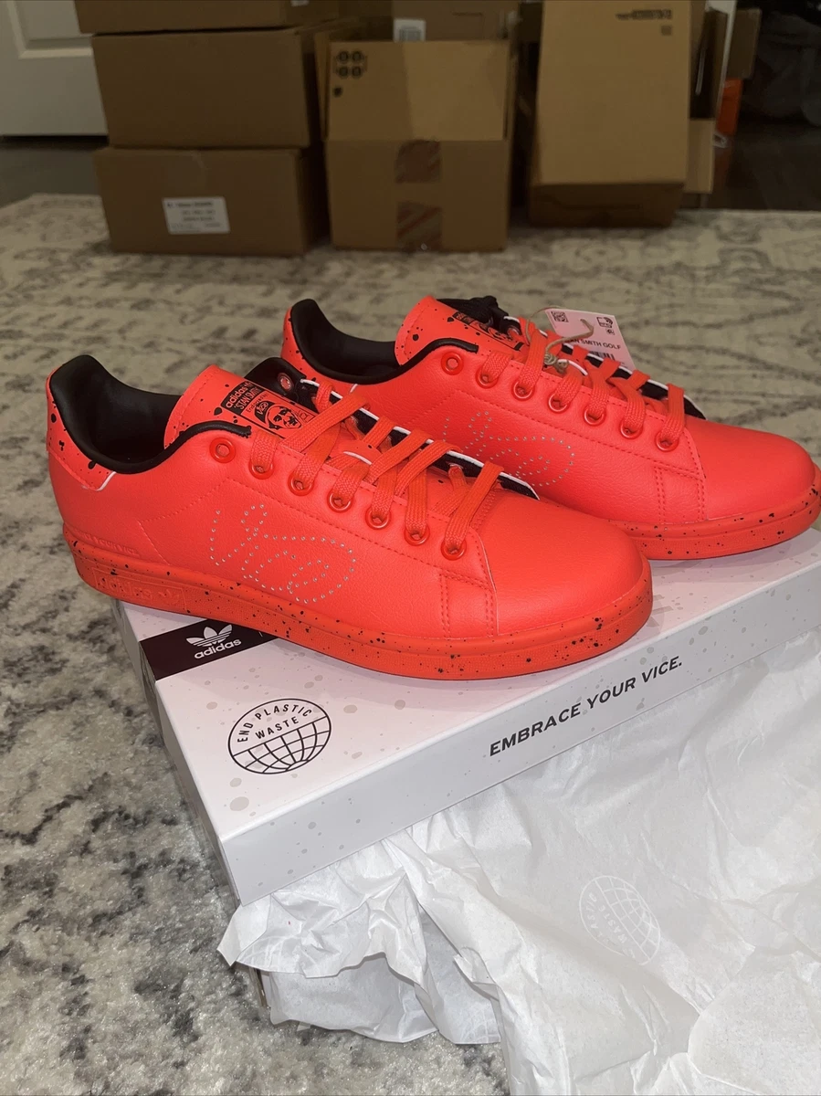Vice Golf x adidas Stan Smith Solar Red for Sale | Authenticity