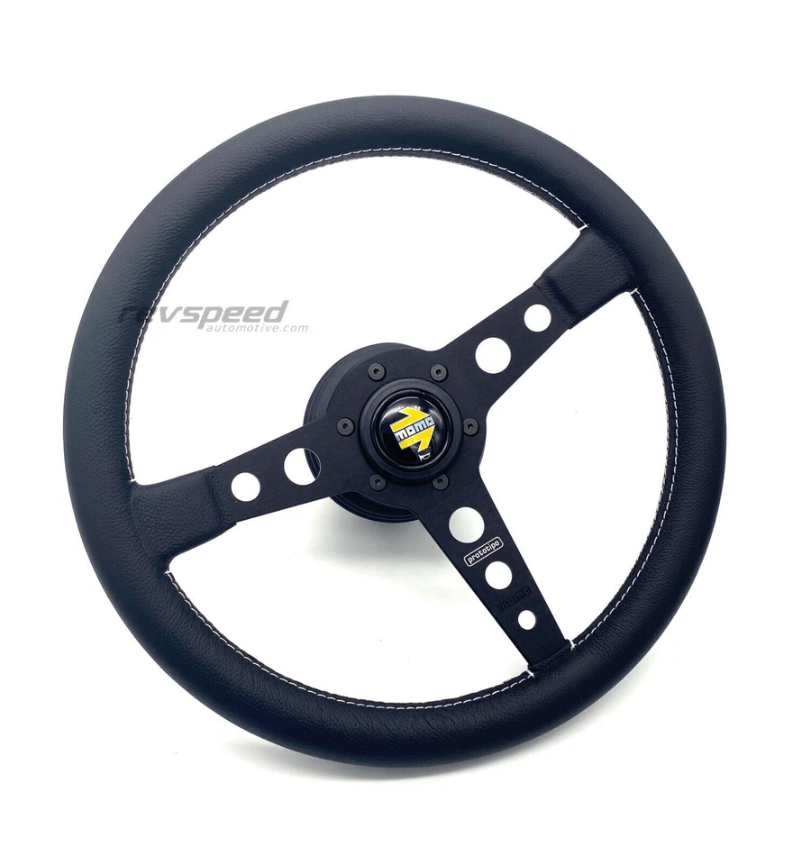 Porsche 911 Carrera RS 944 MOMO Prototipo Black Steering Wheel Boss Kit Set - Image 4 of 4