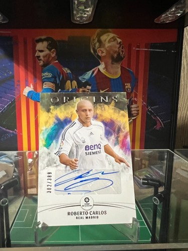 2021-22 PANINI CHRONICLES ORIGINS LA LIGA O-RC ROBERTO CARLOS AUTO 302/389 - Picture 17 of 23