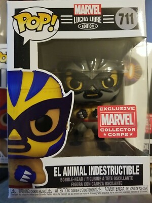 Marvel funko pop EL ANIMAL INDESTRUCTIBLE #711 EXCLUSIVE marvel collector corps 
