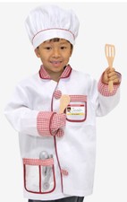 MELISSA  DOUG CHEF COSTUME AGES 3-6 PRETEND DRESS UP  ACCESSORIES