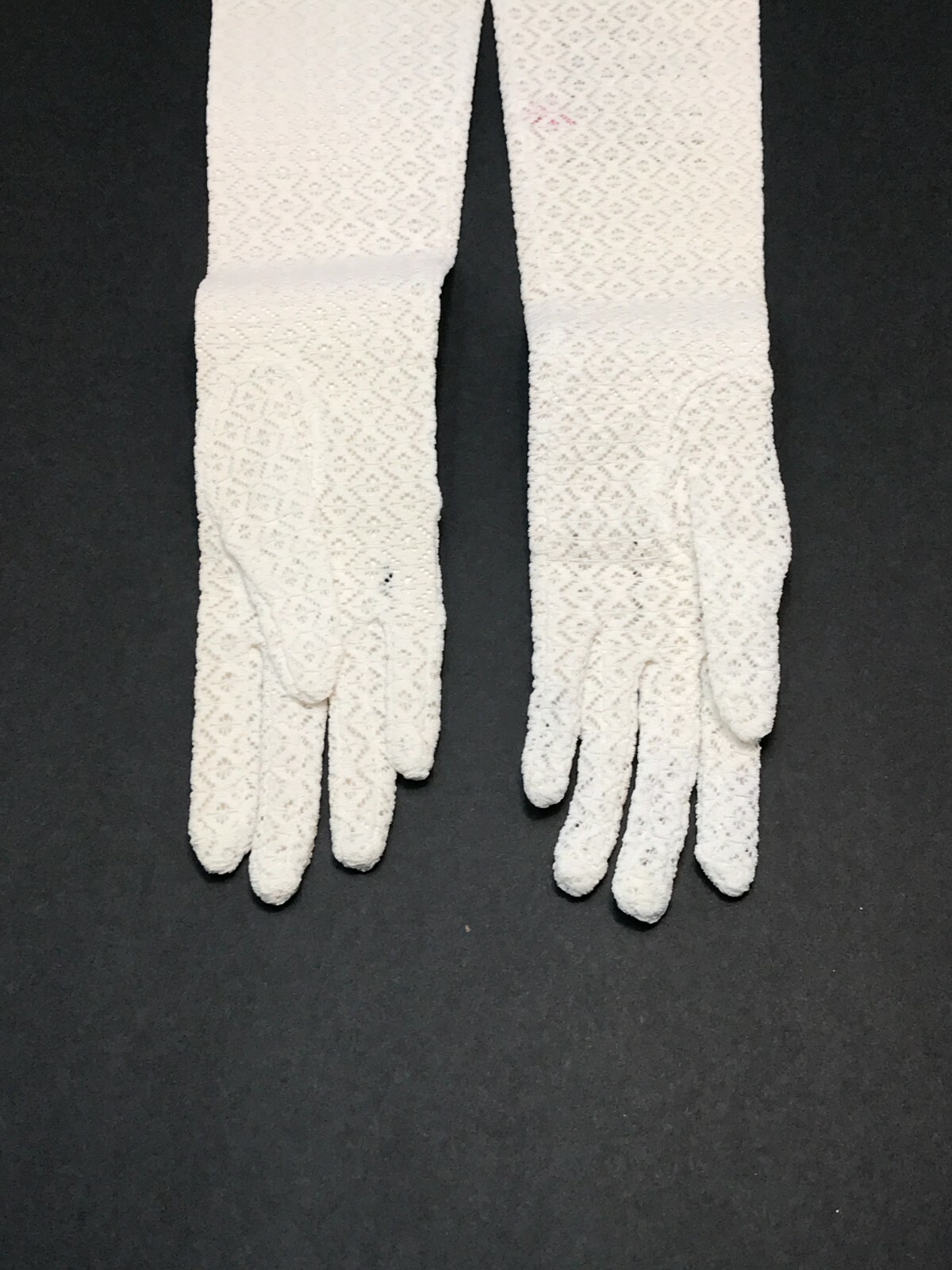 White formal stretch gloves Van Raalte Vintage of… - image 9