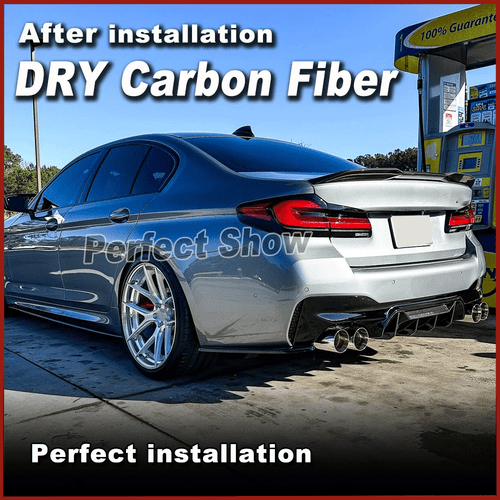 DRY Carbon Spoiler Heckspoiler Heckflügel Lippe Passt für BMW G30 F90 M5 2017-23 - Bild 3 von 13