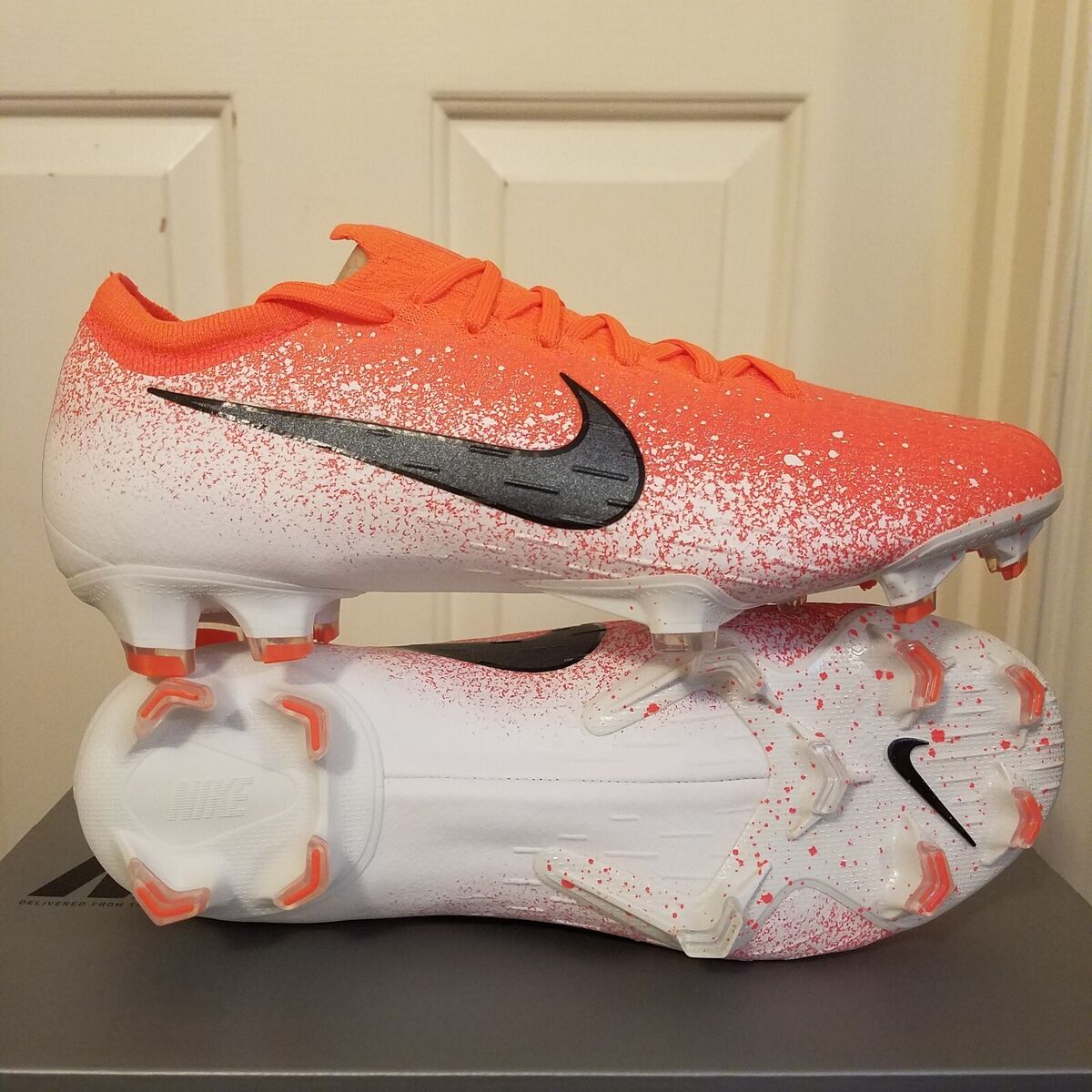 Nike Mercurial Vapor 12 Elite FG Mens Size 6 Orange Soccer Nike Mercurial Vapor 12 Elite FG Mens Size 6 Orange Soccer