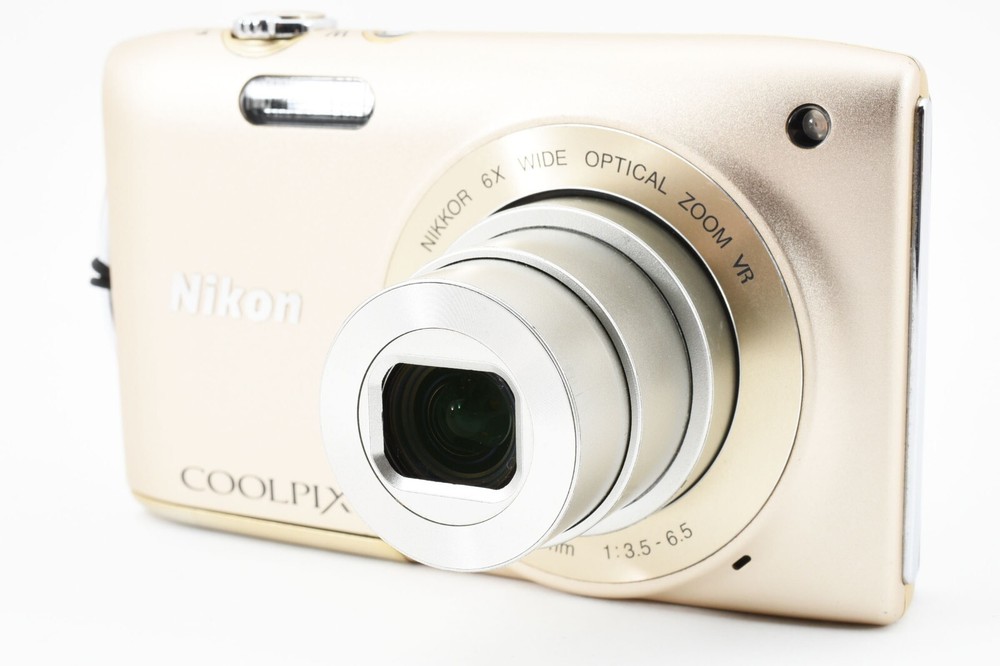READ MINT] Nikon COOLPIX S3300 GOLD 16.0MP 6x Compact Digital