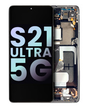 OLED Assembly With Frame Samsung Galaxy S21 Ultra 5G Service Pack Phantom Black