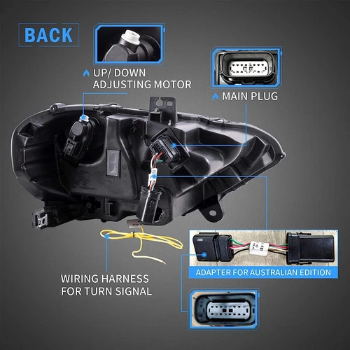 VLAND Full LED Projector Headlights For 2018-2022 Ford Mustang Front Lamps - Picture 20 of 33