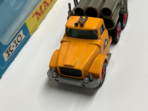 original / vintage MATCHBOX KING SIZE K-10 PIPE TRUCK in Original Box - Picture 10 of 13