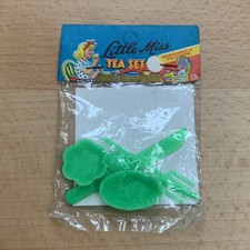 1950s Plastic Toy Little Miss Tea Set Miniature Dime Store Stock Vintage NOS