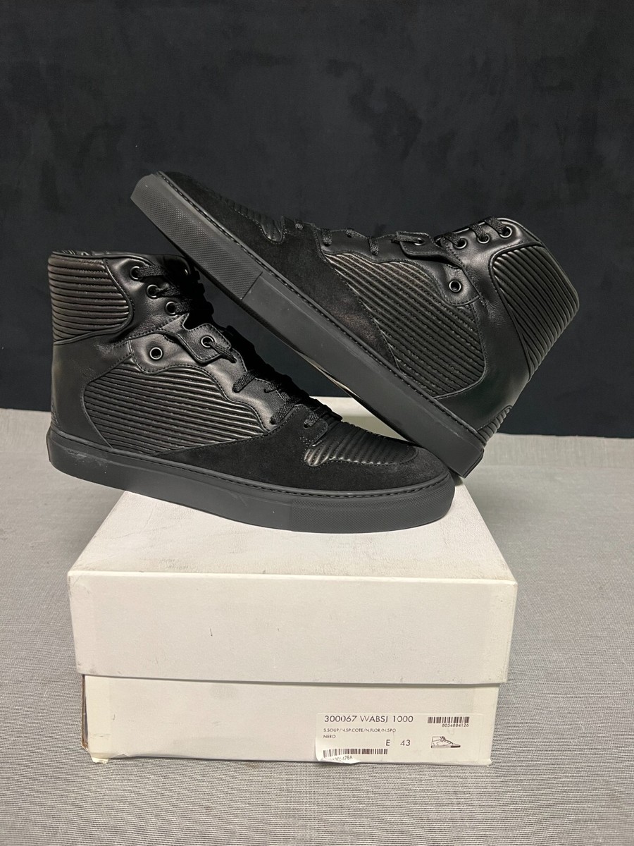 ｔ*ｔ様 BALENCIAGA monochrome high top snea BALENCIAGA COTES HIGH NERO HIGH TOP SNEAKERS BLACK | eBay