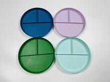 Lot of 4 divided plates 7 pillowfort from Target BPA free