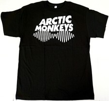 ARCTIC MONKEYS T-shirt Indie Alt Rock Band maglietta uomo adulto nera nuova