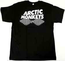 ARCTIC MONKEYS T-shirt Indie Alt Rock Band Adult Men's Tee Black New